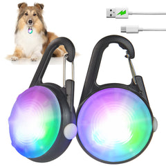 Luz de collar XIEYOUWXS con 4 modos para paseos nocturnos más seguros.