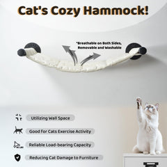 XIFOWE hamaca para gato de tela suave y transpirable, ideal para siestas.