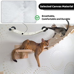 XIFOWE estante de gato con marco de metal para escalada y juego.