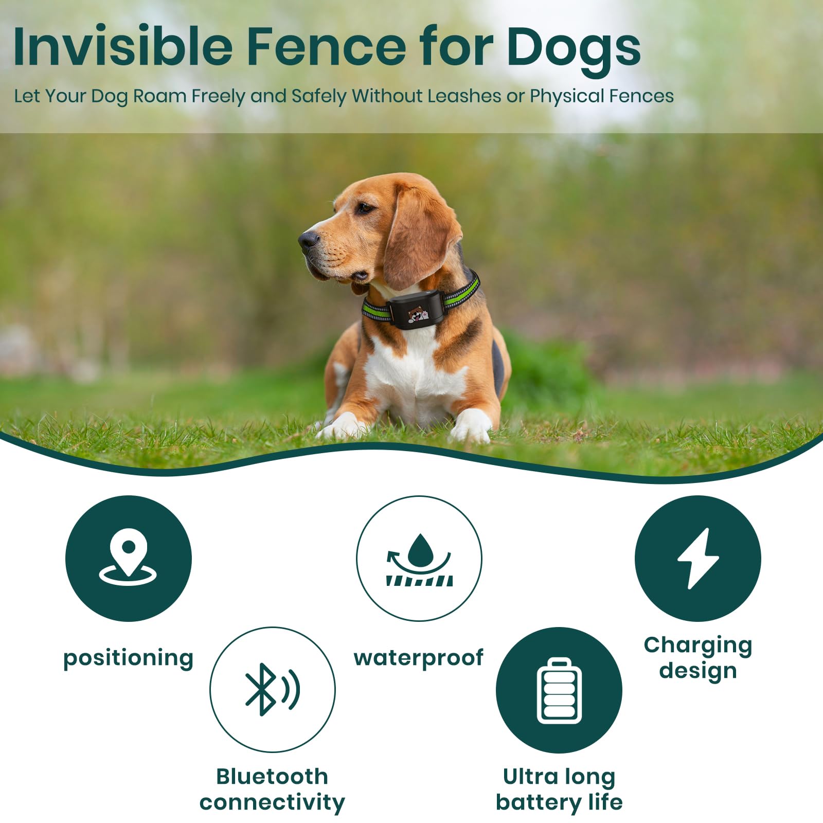 XIMUSON zona-gps-perro, perimetro ajustable para libertad segura