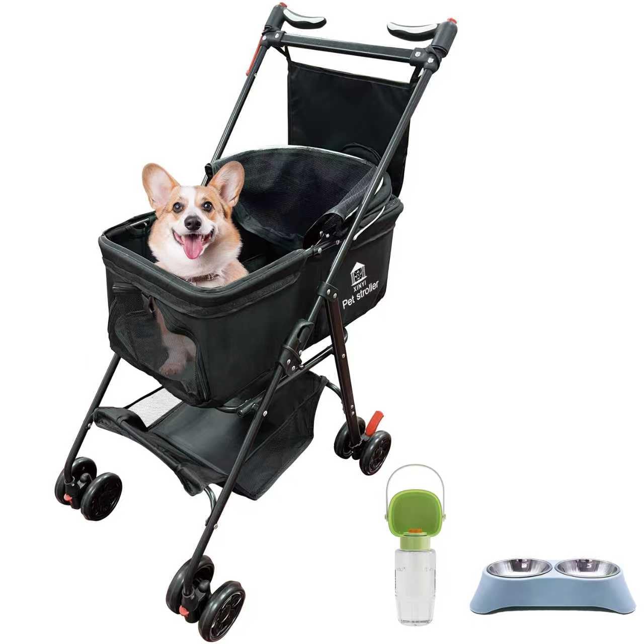 XINYI XL carrito-paseo-mascotas-doble para salidas diarias con perros y gatos