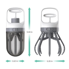 Xinzs Pooper Scooper, 6 garras para recogida de 360 grados.