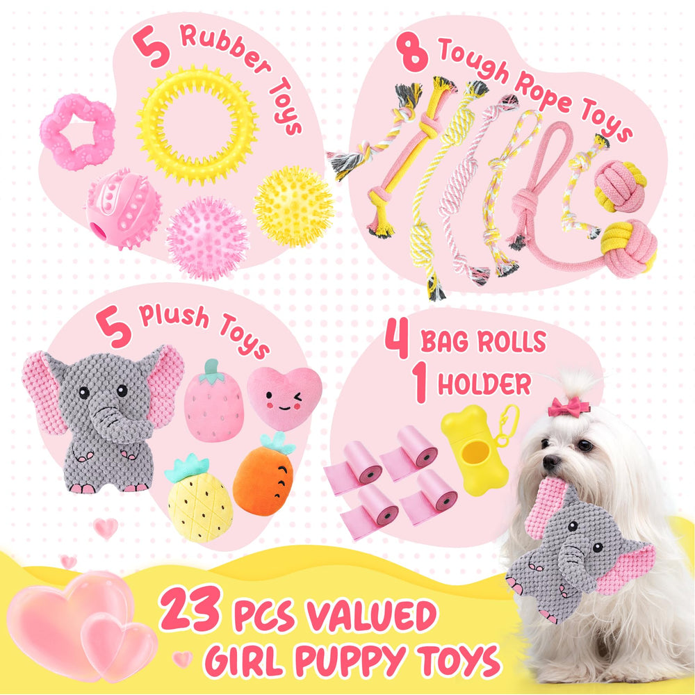 XIUGOAL cuerda rosada para perro, ideal para jugar de tirar y ejercitar.