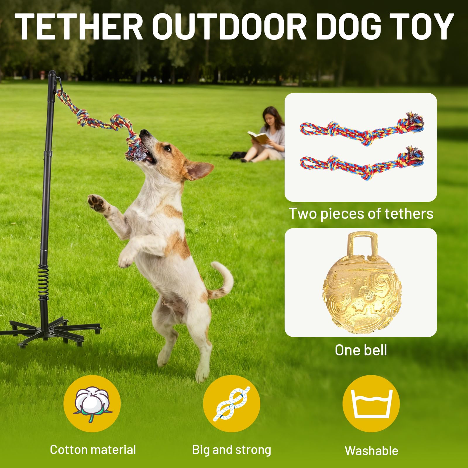 Xiwrdok Tether Tug cuerda repuesto: juego continuo y montaje rápido