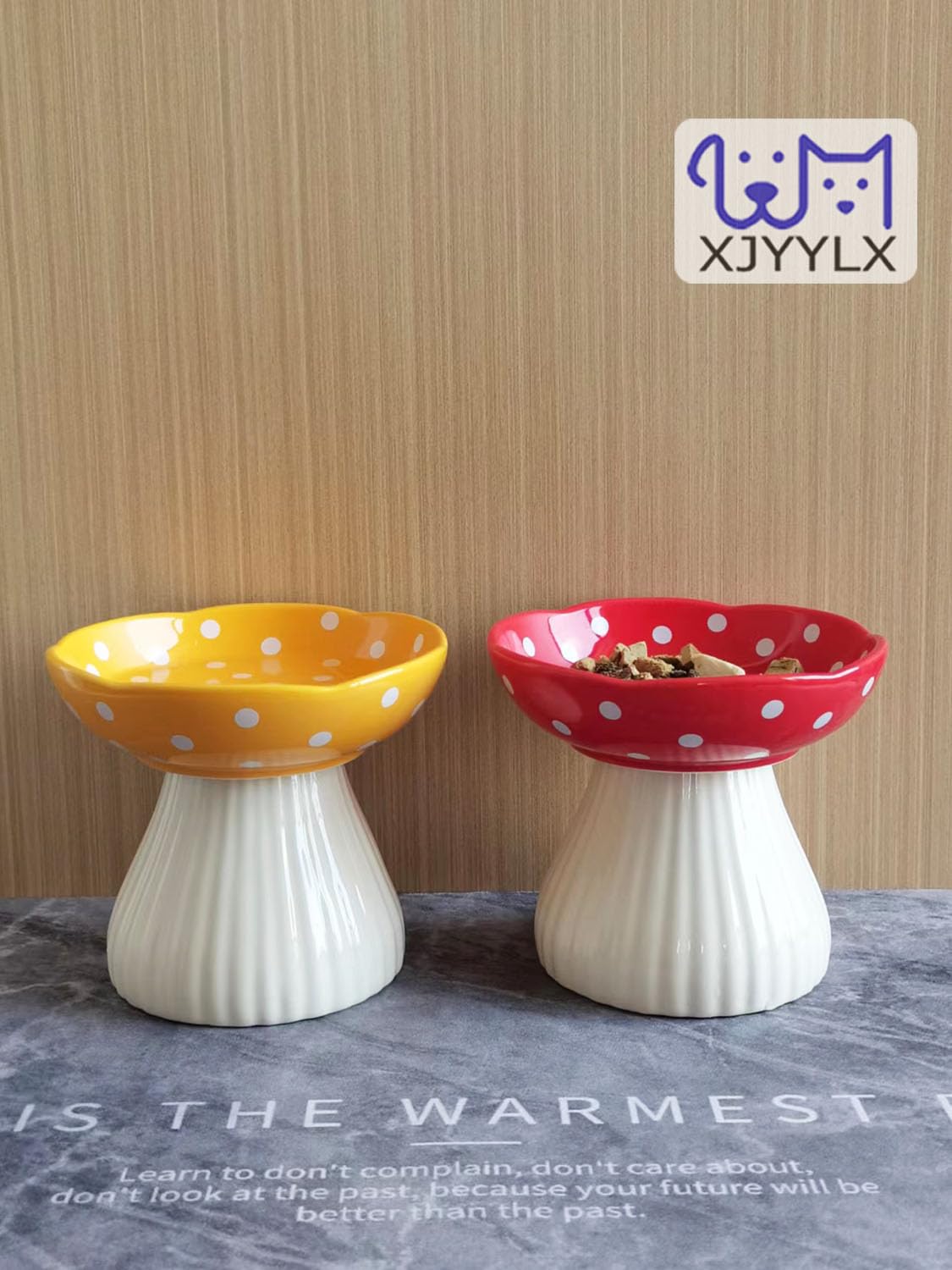 XJYYLX combinación de rojo y amarillo, estética atractiva para gatos.