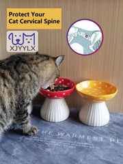 XJYYLX soporte elevado para gatos, facilita la hora de comer en casa.