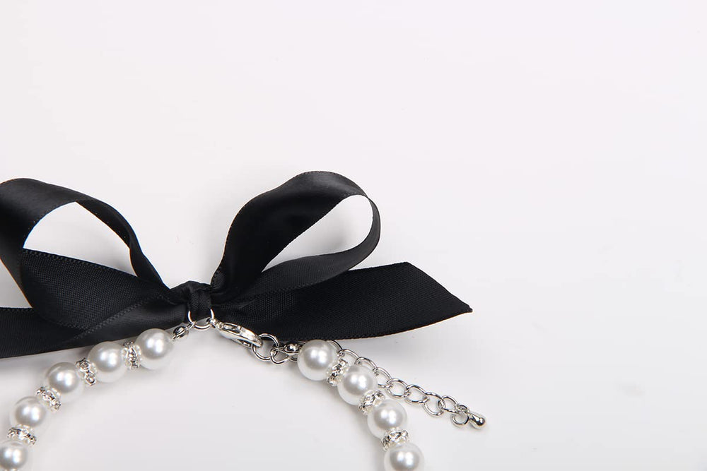 XKSRWE collar de perlas blanco, ideal para sesiones familiares
