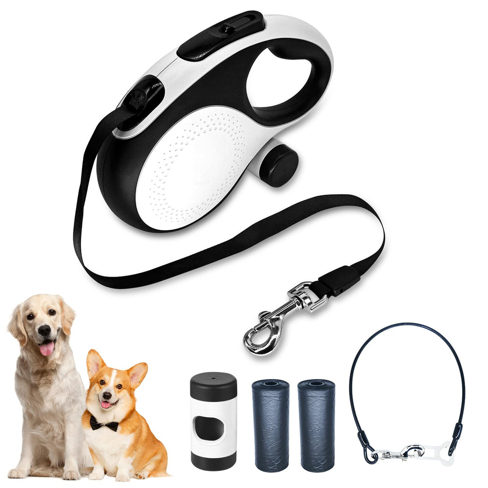 XMZALST correa retractable para perro de 26 pies ofrece libertad controlada en caminatas