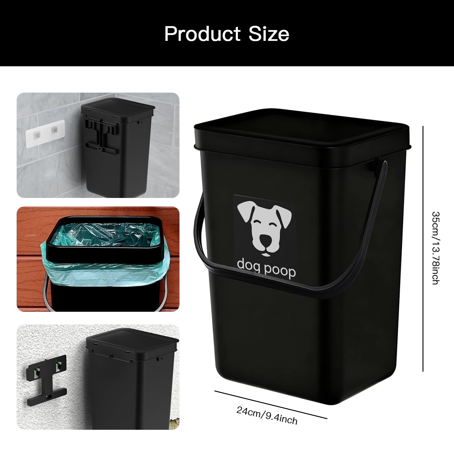 XONYOOM cubo de excrementos exterior con capacidad de 3.1 galones