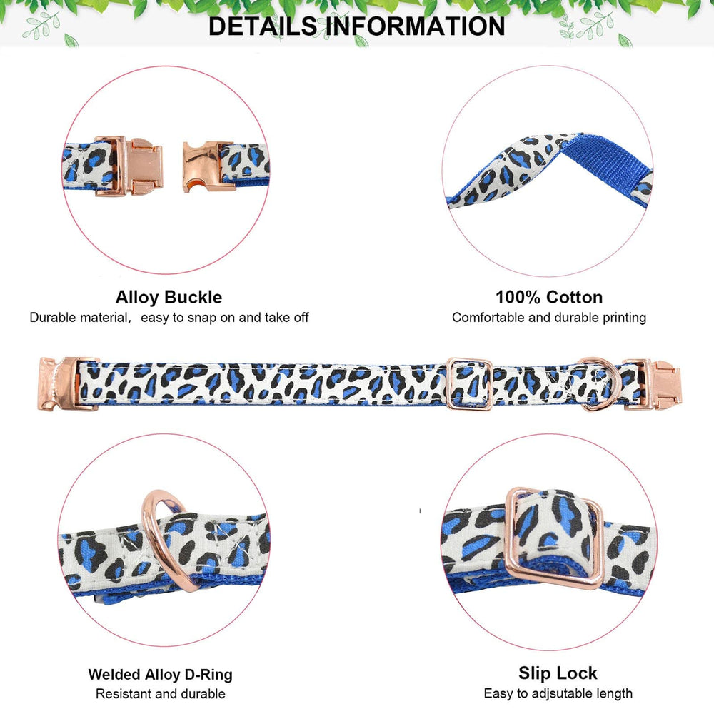 XPangle collar de tela resistente, comodidad para el pelaje durante caminatas.