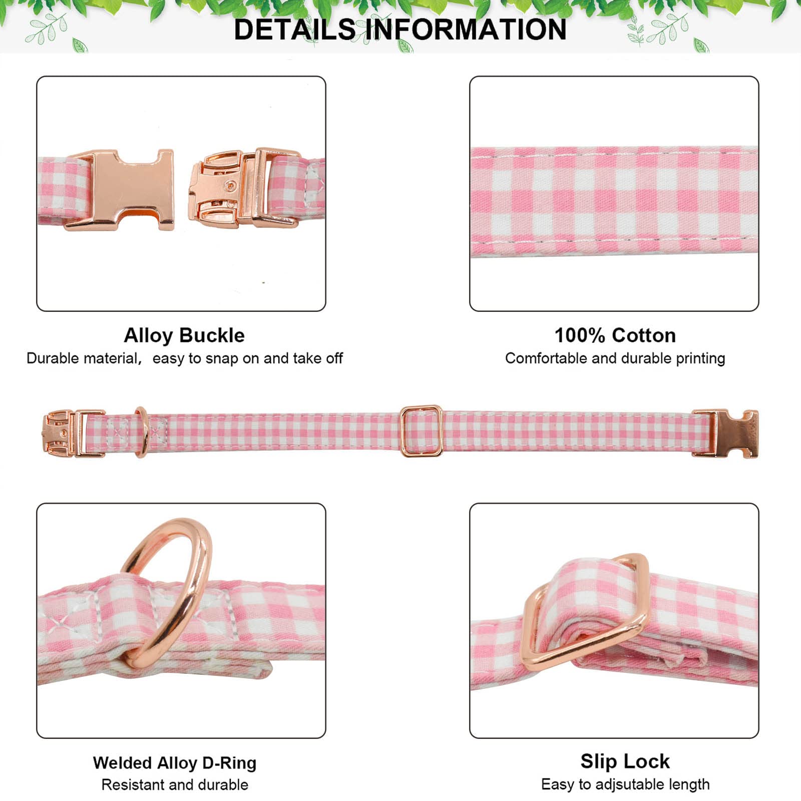 XPangle collar talla S 10-14 pulgadas para perros pequeños