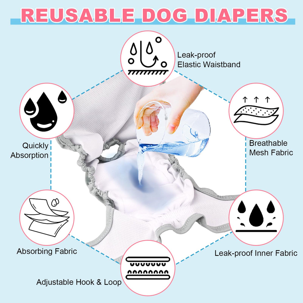 XPCARE diseño de falda en pañales para perras, estilo agradable