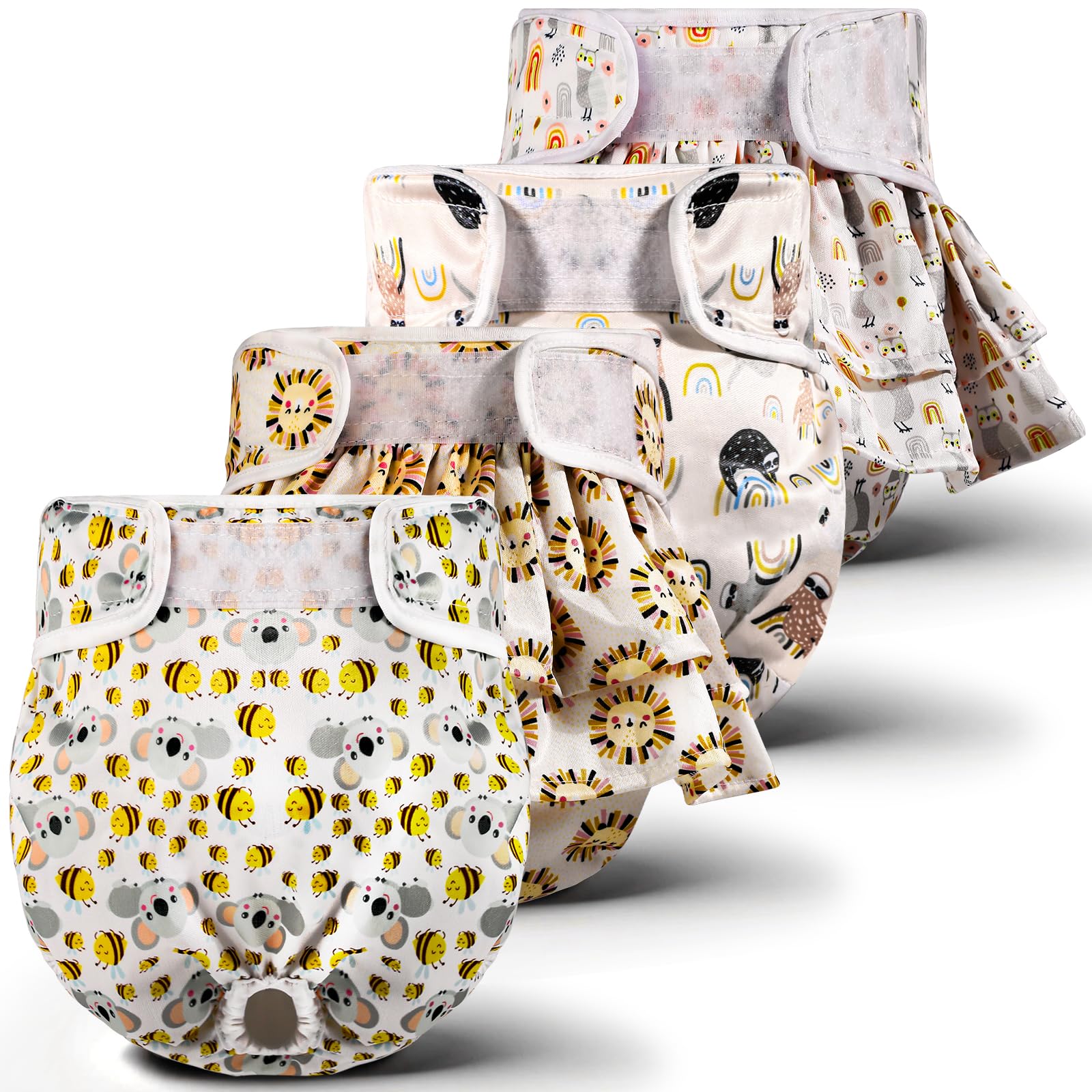 Pañales XPCARE para perras con ajuste ajustable para un encaje perfecto.