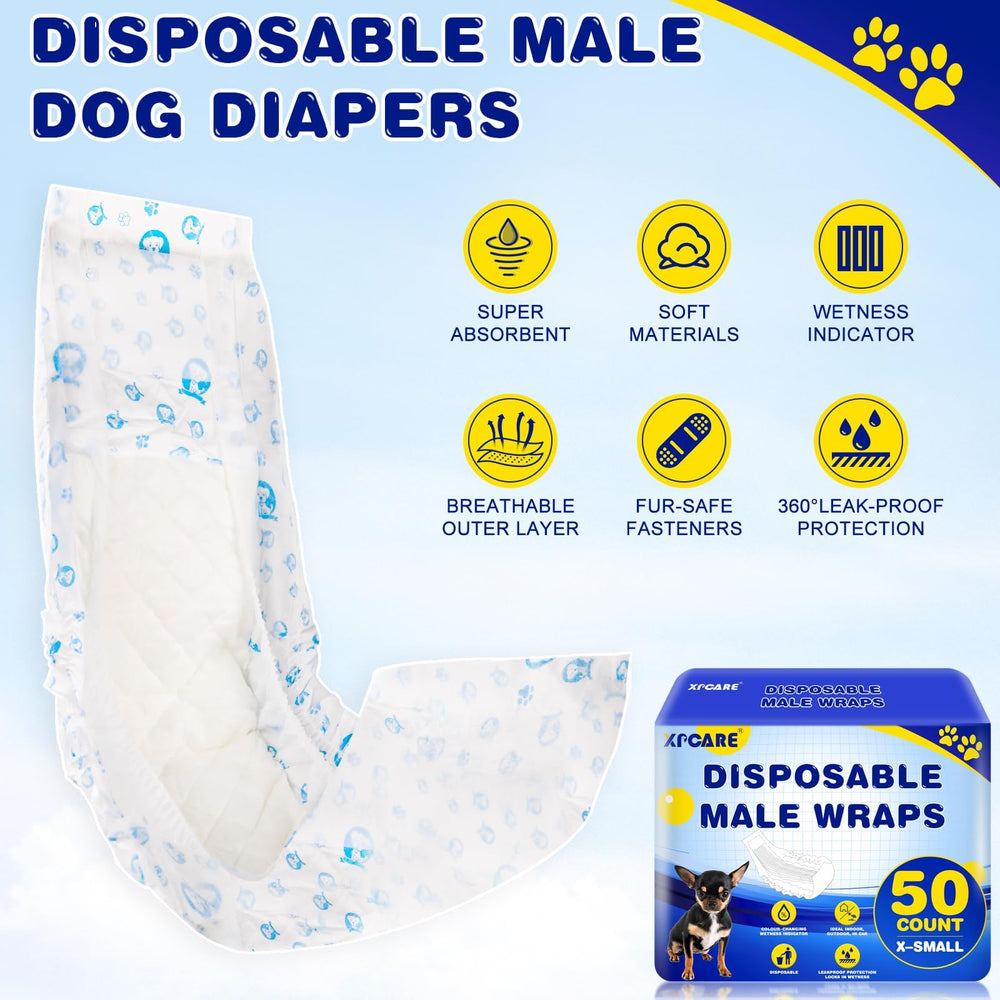 XPCARE uso práctico y portátil para viajes con pañales caninos