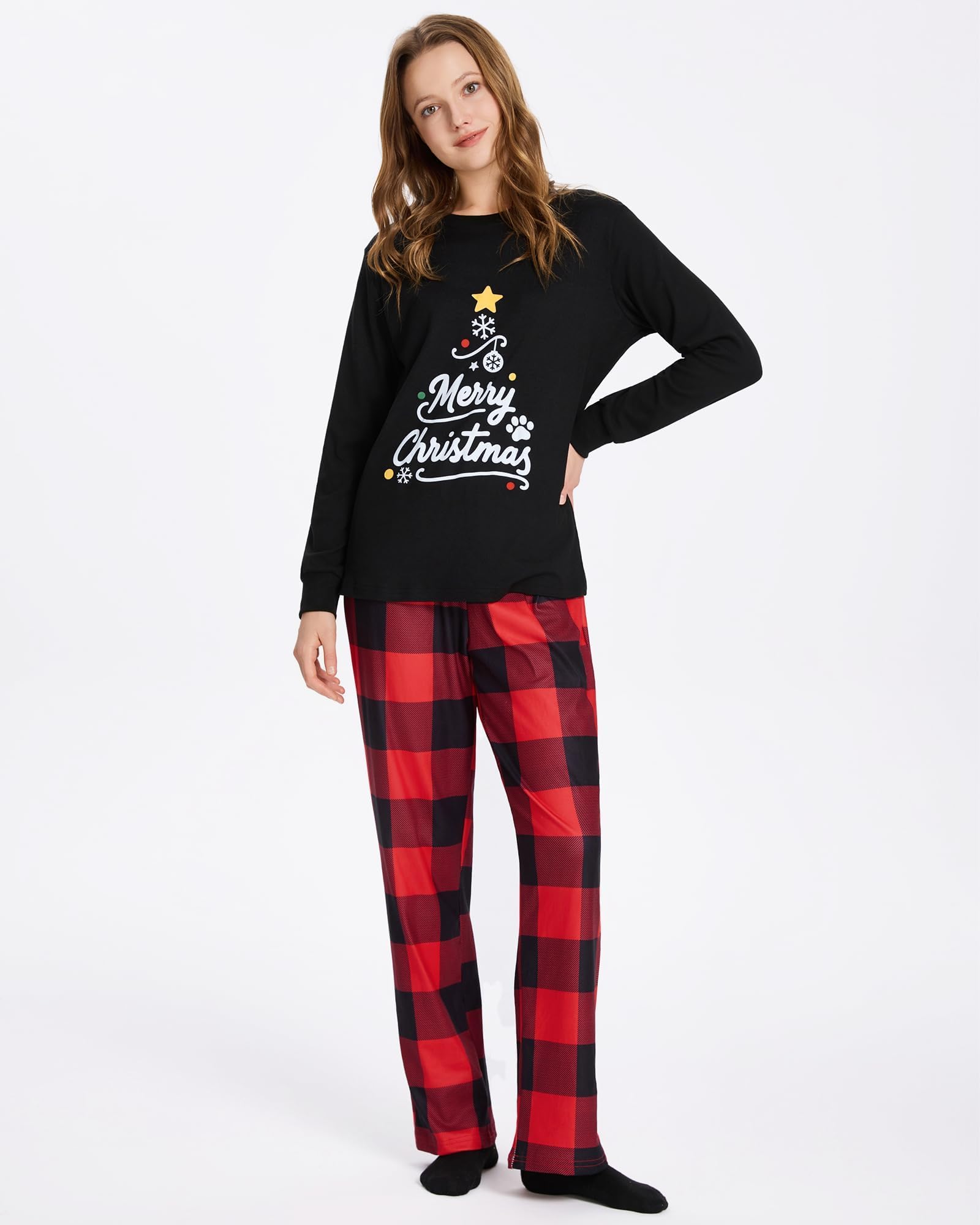 XPUDAC ambiente navideno en casa, pijama cómodo para toda la familia