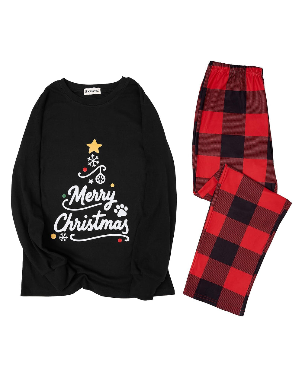 XPUDAC caja regalo de pijama navidad, regalo práctico para dueños de mascotas