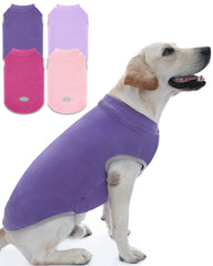 Chaleco XPUDAC de felpa 4 piezas para perros, cálido en días fríos