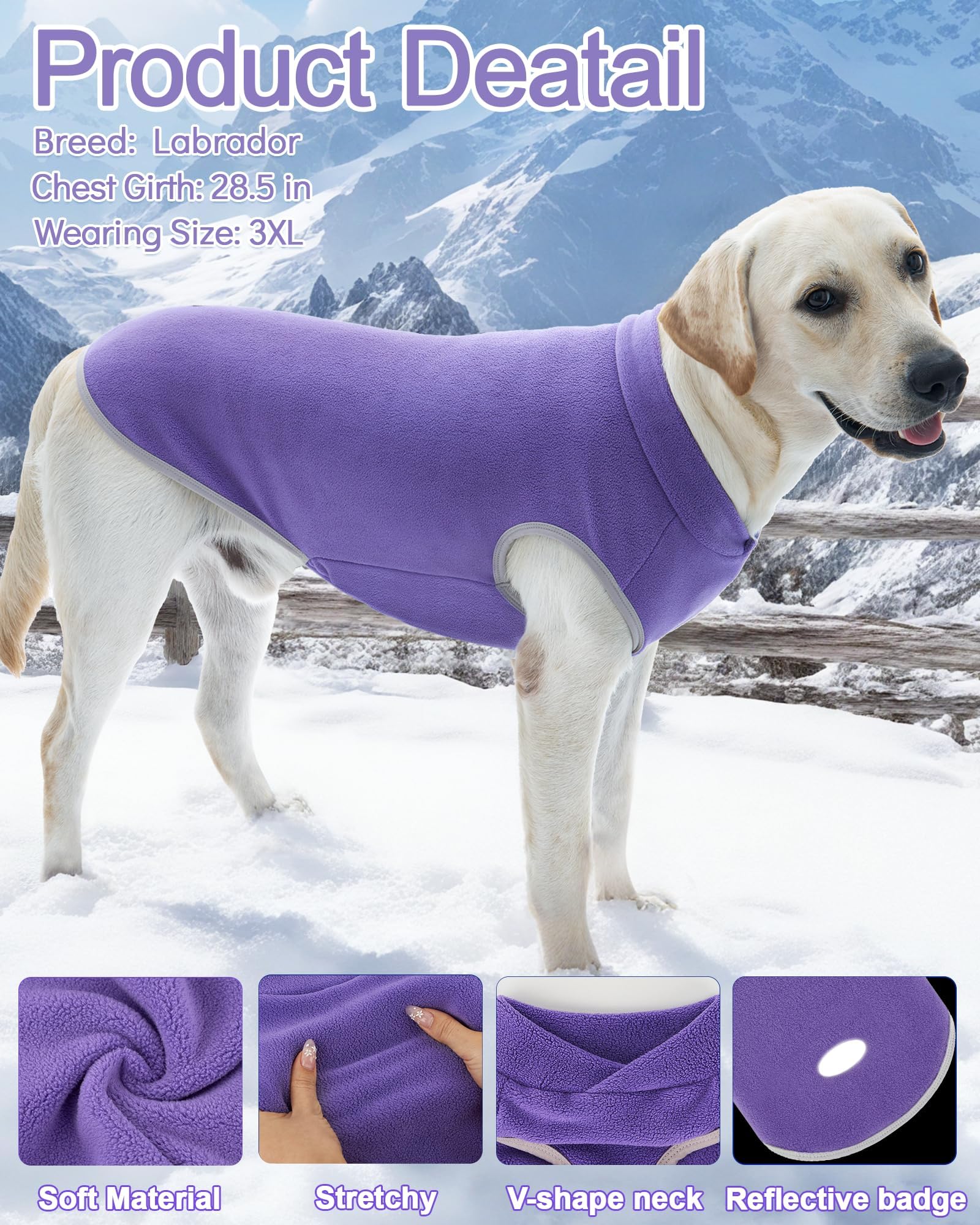 Chaleco XPUDAC reflectante para perros, mayor visibilidad nocturna