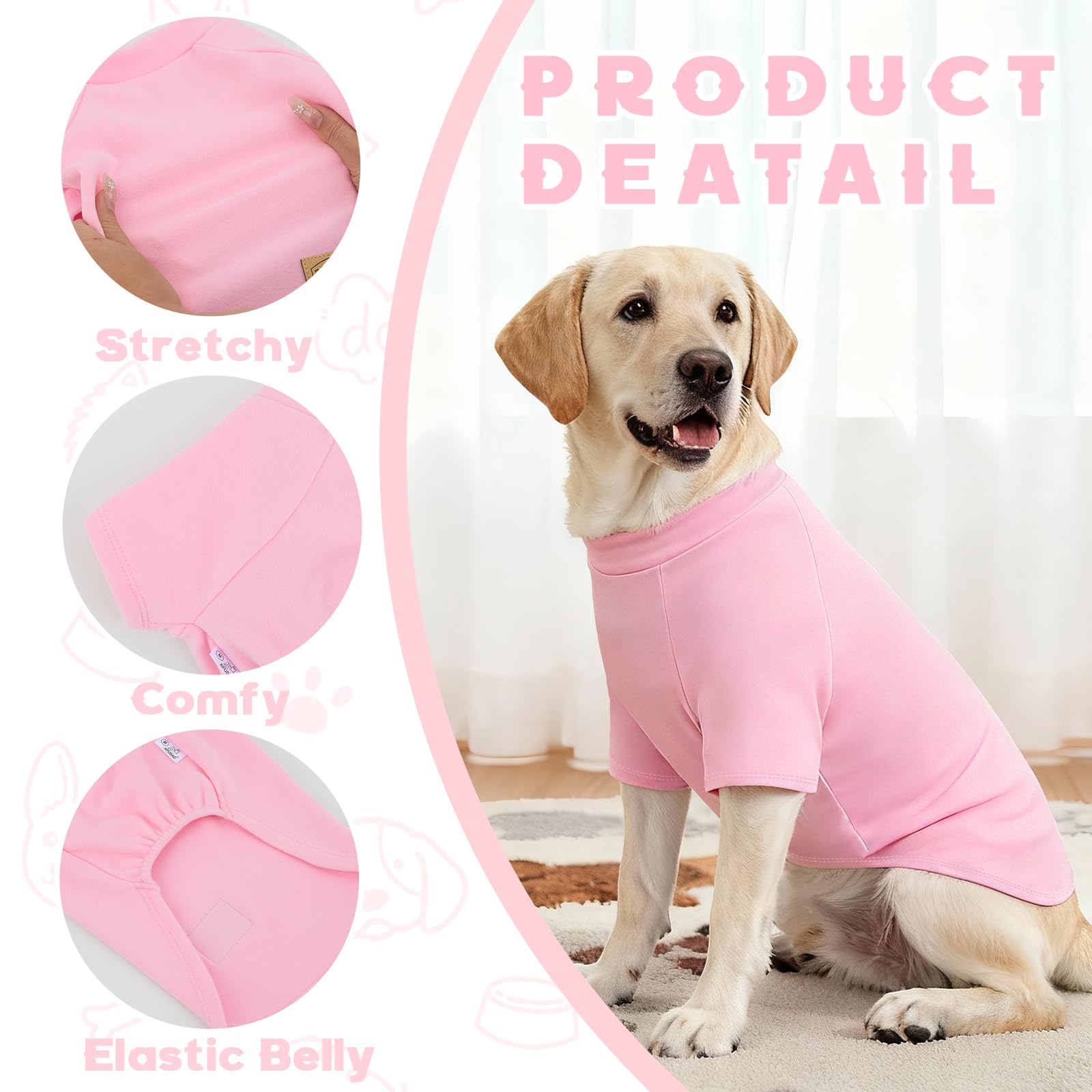 XPUDAC diseño pullover con mangas, facilita vestir al perro.