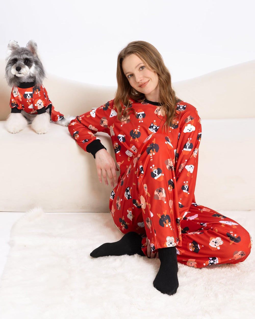 XPUDAC pijama navidad con diseño de perro, uso cómodo en casa