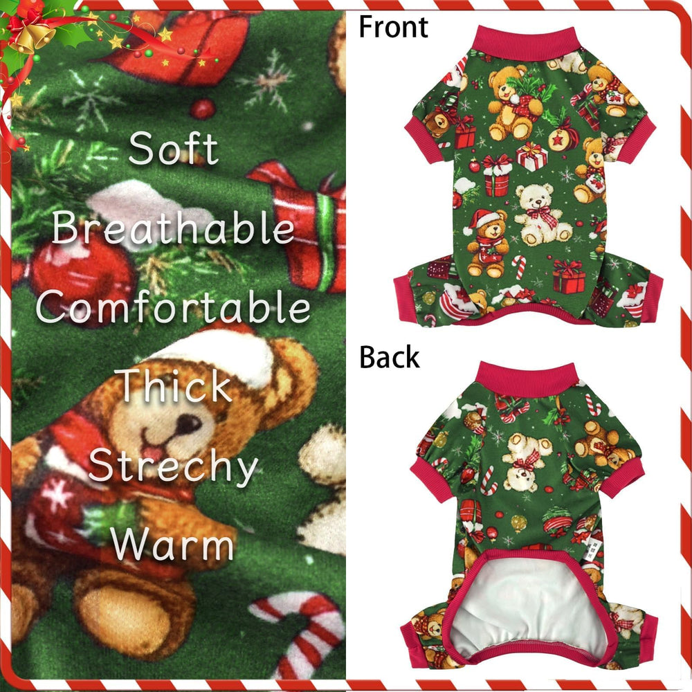 XPUDAC pijama navideño con ajuste elástico, fácil de poner.
