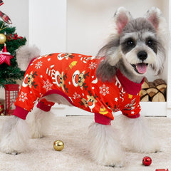 XPUDAC pijama navidad para perro pequeño, dorso, ajuste suave para descanso en casa.