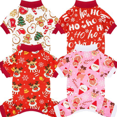 XPUDAC pijama navideño para perro pequeño XS, comodidad suave para paseos y descanso.