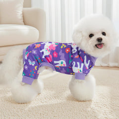 XPUDAC pijama para perro con patrones divertidos, perfecto para estilo diario