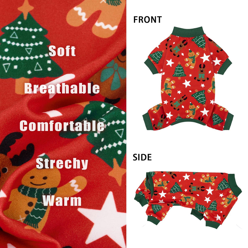 XPUDAC conjunto de pijamas para perro; ideal para fotos y reuniones festivas