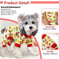 XPUDAC pijamas navidad perro dibujos festivos, perfectos para lucir en eventos