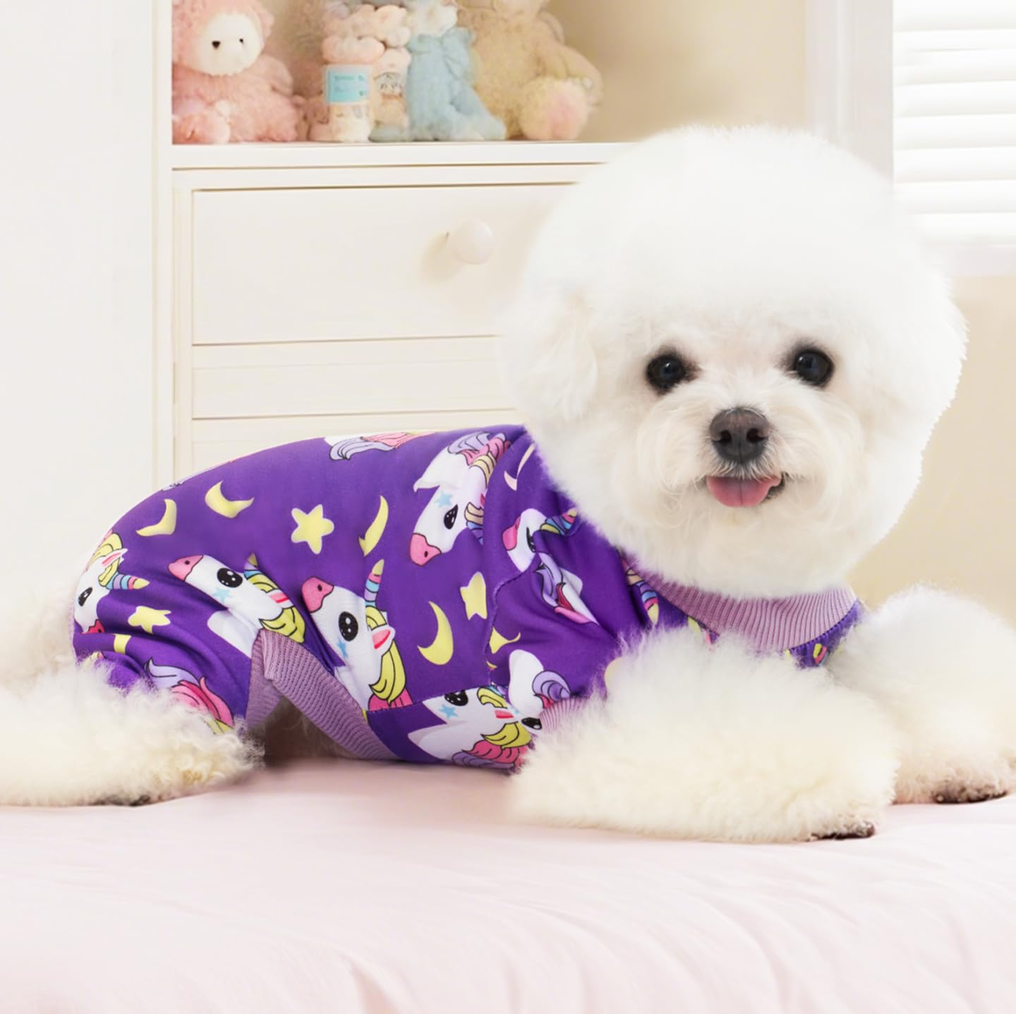 XPUDAC pijamas para perros pequeños fondo blanco con diseño versátil