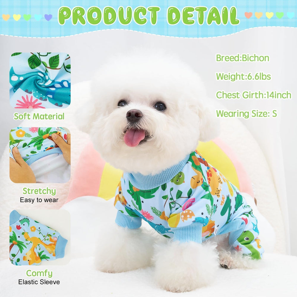 XPUDAC pijamas para perros con patrón mono, ideal para paseos nocturnos