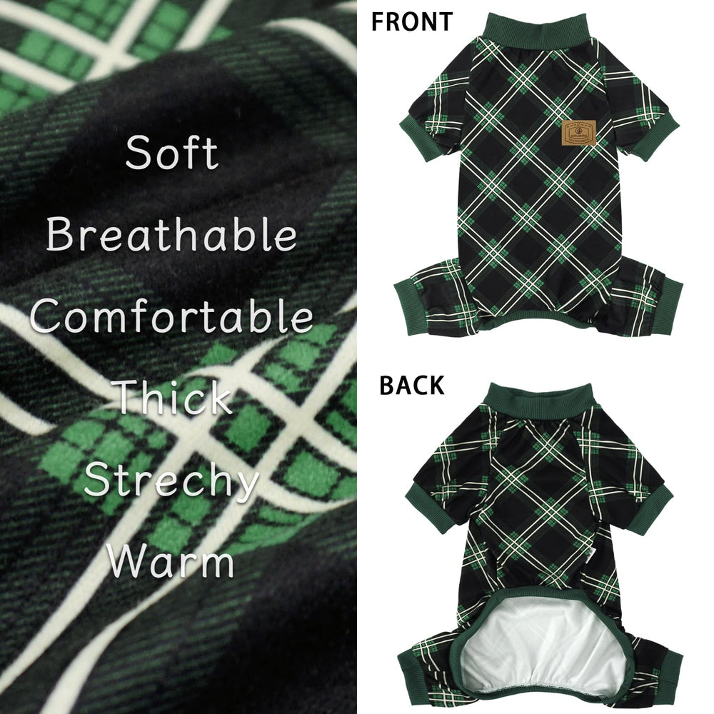XPUDAC pijamas para perro, diseño paso fácil para vestir fácilmente.