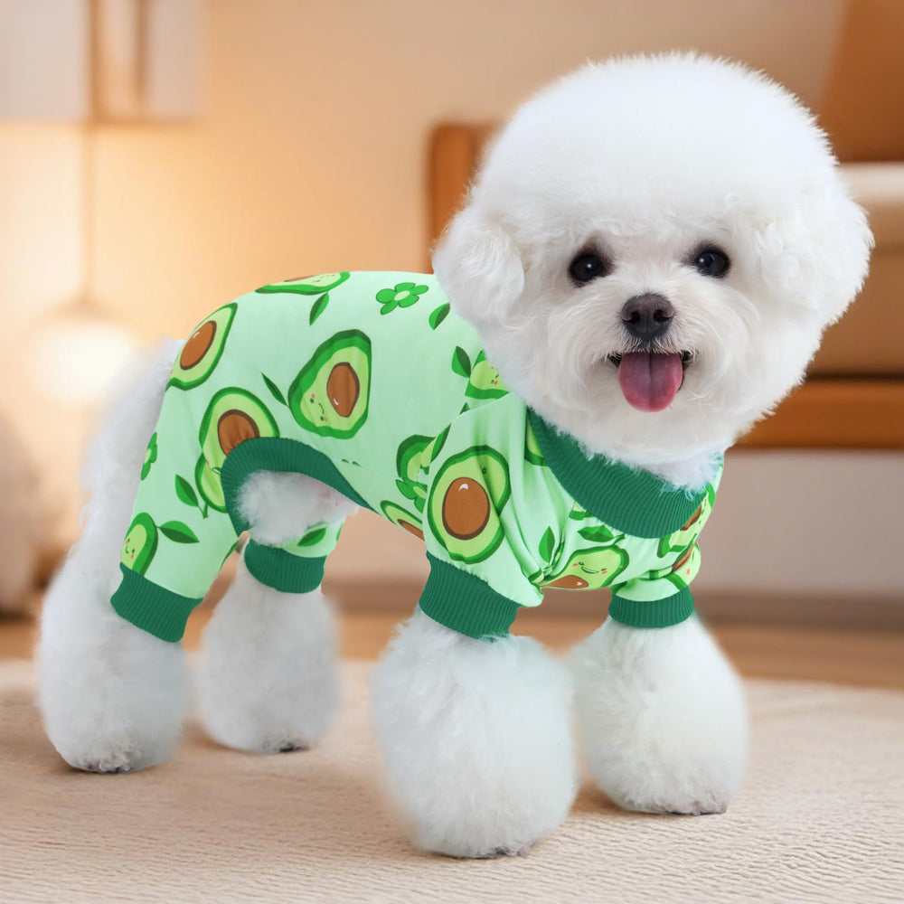 XPUDAC pijamas para perro con diseño de frutas, alegre