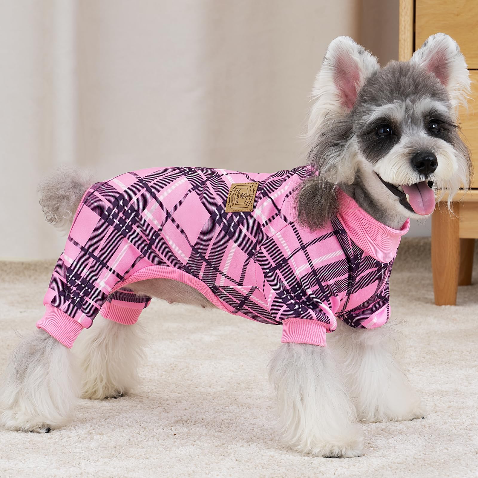 XPUDAC pijamas para perros, patas elásticas para movimiento libre.