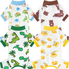 XPUDAC pijamas para perro pequeño, apertura fácil y patrones variados para vestir en casa.