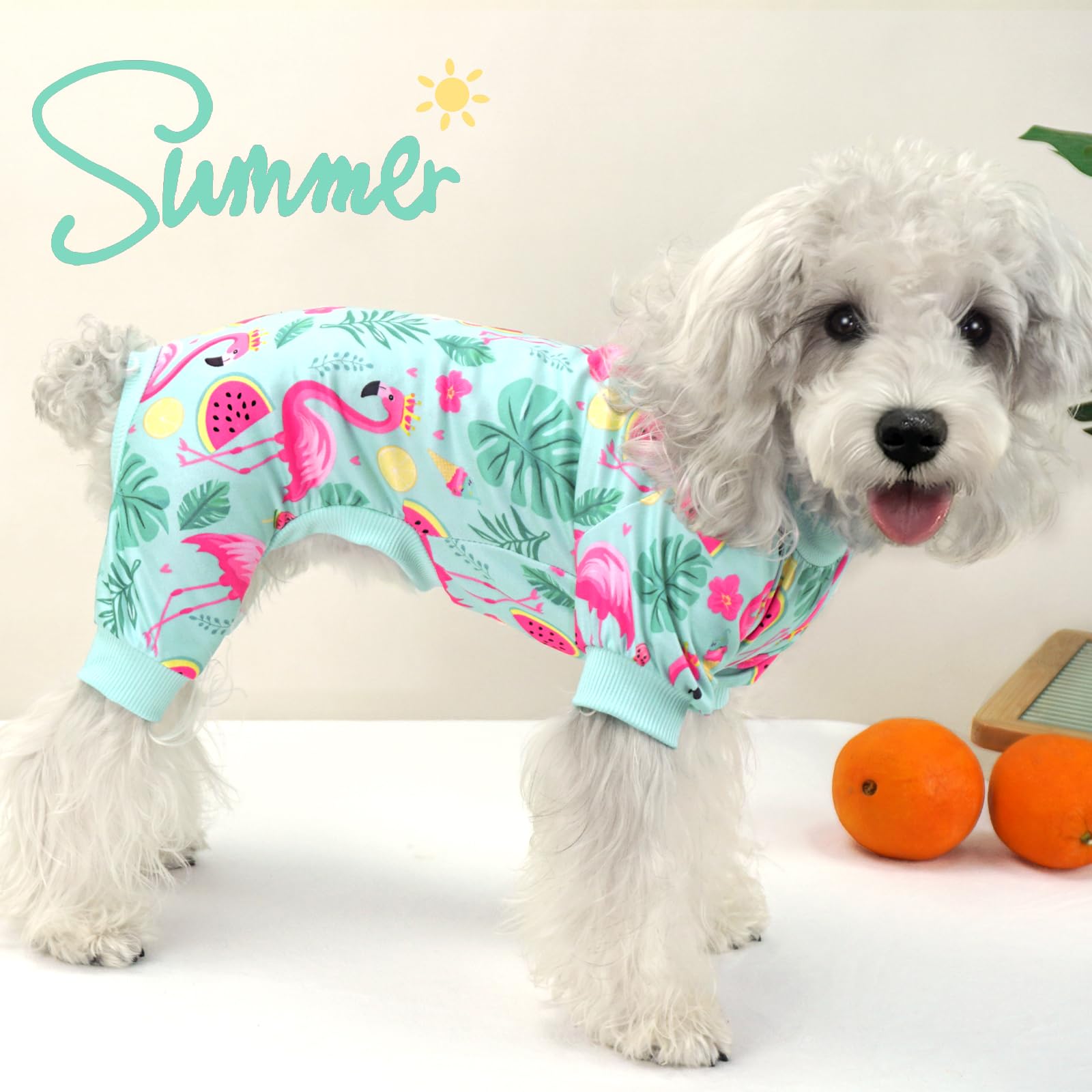XPUDAC pijamas con flor para perro pequeño, brindan comodidad durante el descanso.