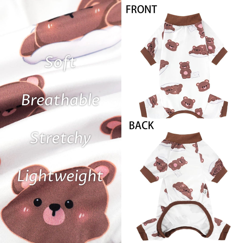 XPUDAC pijamas para perro pequeño, ponerse fácil, diseño práctico