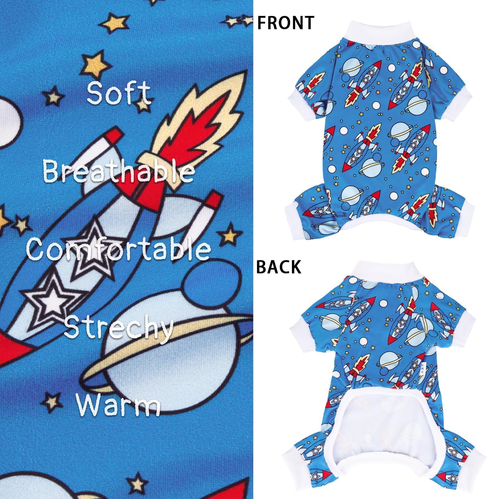 XPUDAC pijamas tipo pullover para perros pequeños, ponlo y quítalo con facilidad.