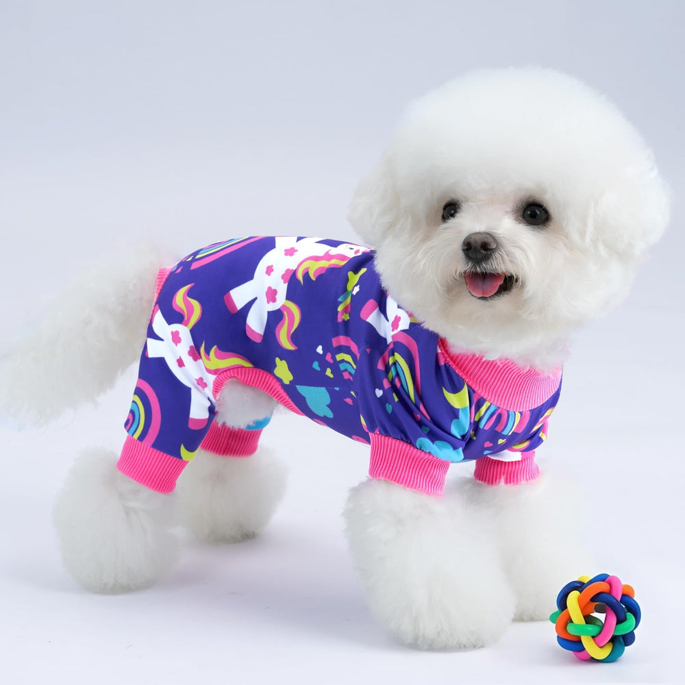 XPUDAC pijamas para perro, talla pequeña, ajuste ergonómico para movimientos naturales.