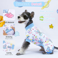 XPUDAC pijamas para perros, tejido suave y elástico para movimiento cómodo.