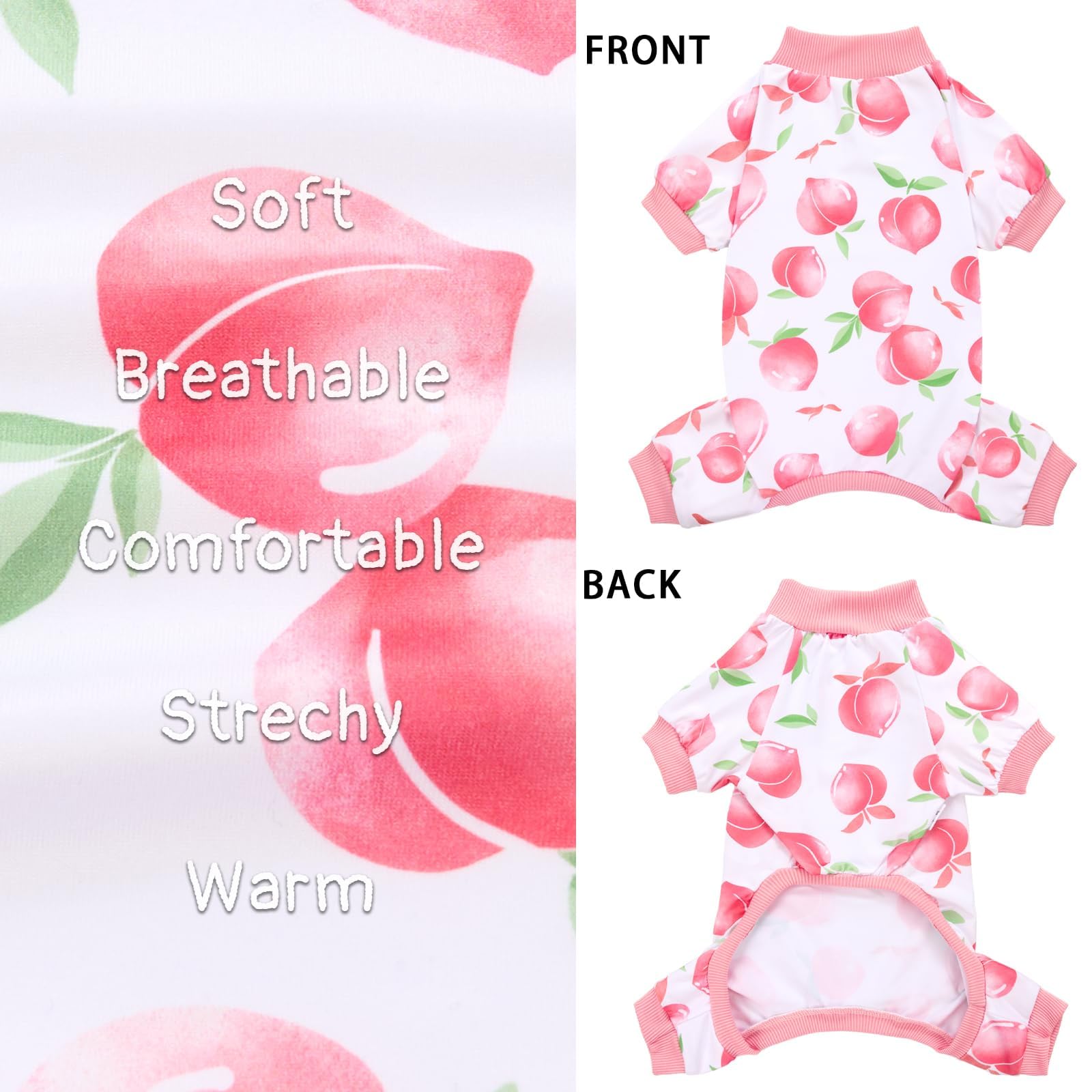 XPUDAC pijamas de verano para perro y gato, prácticos