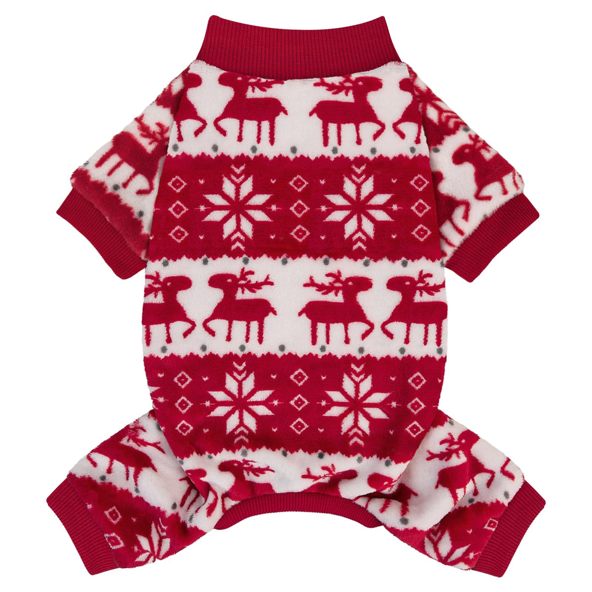 XPUDAC sudadera navidad para perro, frente, suave y cómoda para uso diario.