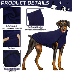 XPUDAC sudadera para perro cuello alto dorsal: diseño cómodo y cálido.