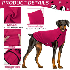 XPUDAC sudadera para perro, vista trasera, diseño cálido que protege el torso.