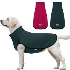 XPUDAC sudadera para perro, vista frontal, cálida y cómoda para paseos de invierno.