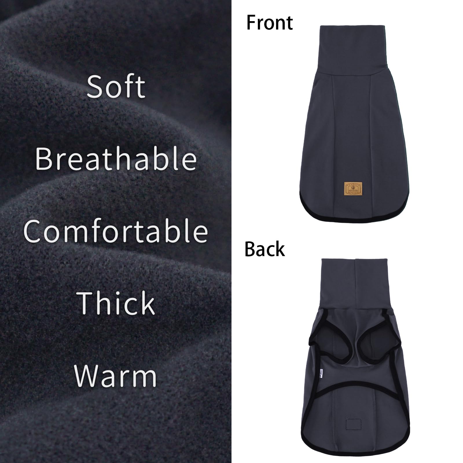 XPUDAC paso fácil: sudadera de perro para ponérsela sin esfuerzo.