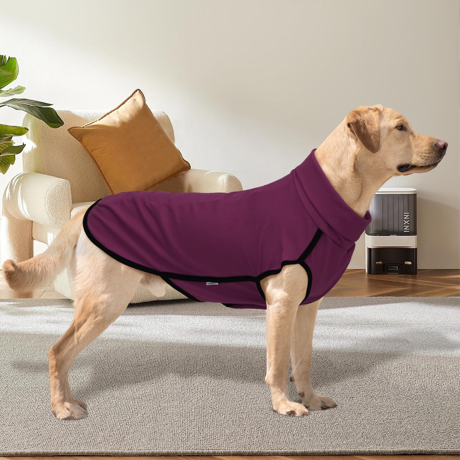 XPUDAC suéter de invierno para perro con cuello alto y abrigo.