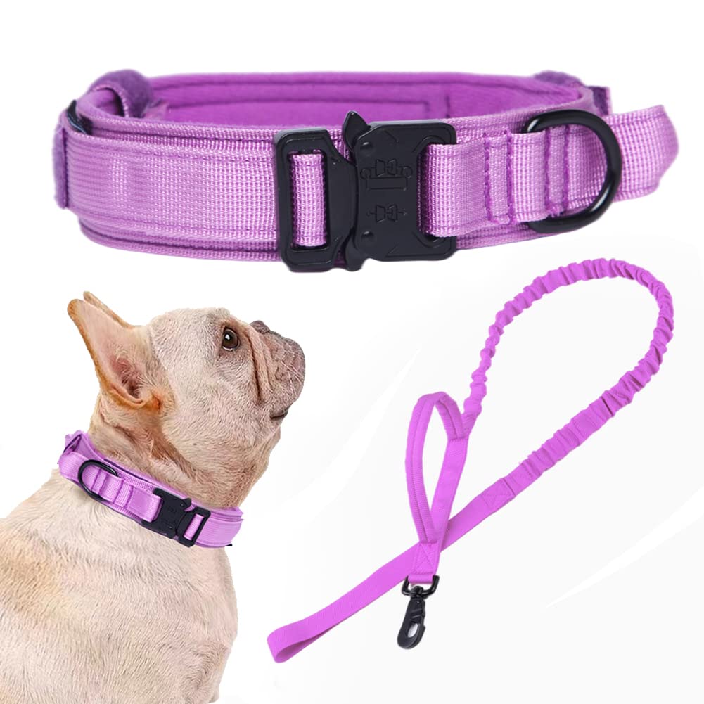 Xqpetlihai collar militar con asa de control para manejo seguro en paseos