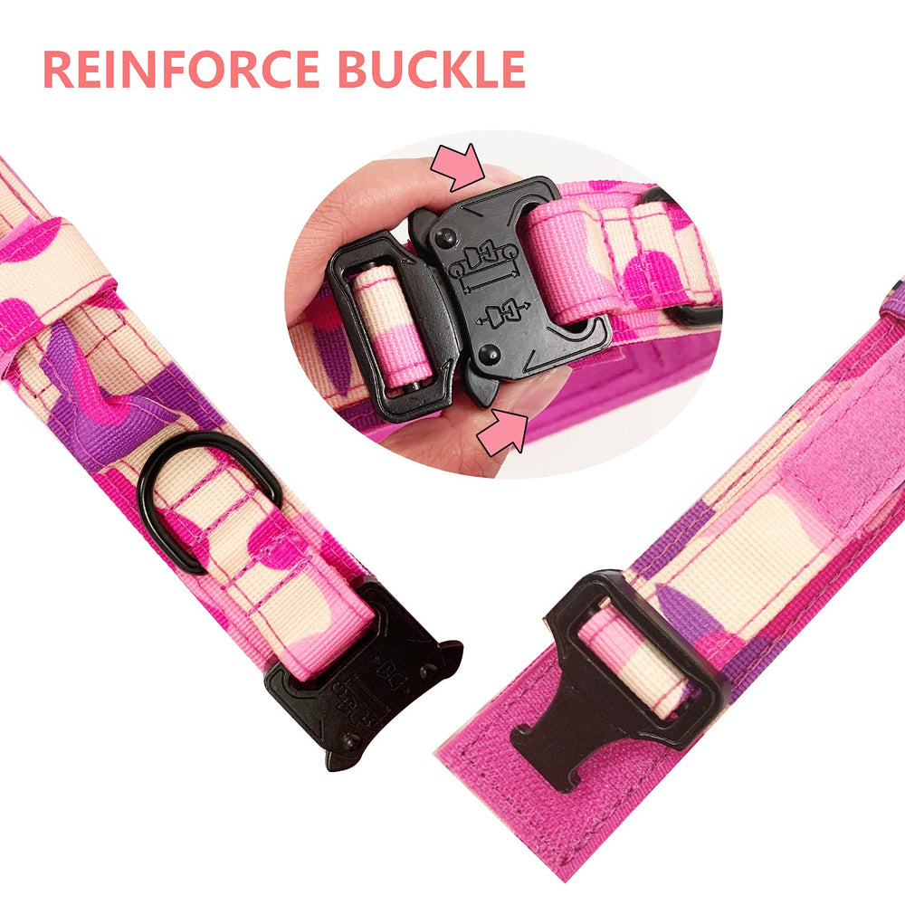 Xqpetlihai diseño de seguridad doble con hebilla y parche de velcro